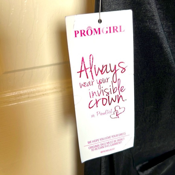 X scape Prom Dress black color size 10 - Picture 7 of 9